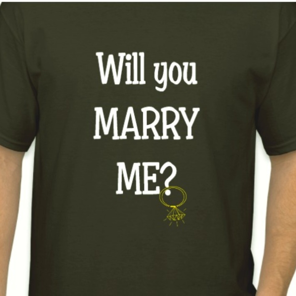 Custom T-shirt "Will you marry me"
